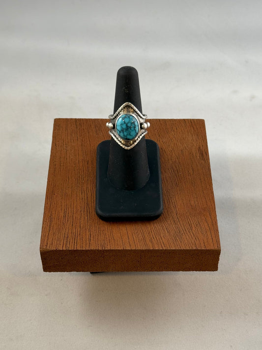 Natural Hubei Turquoise Ring